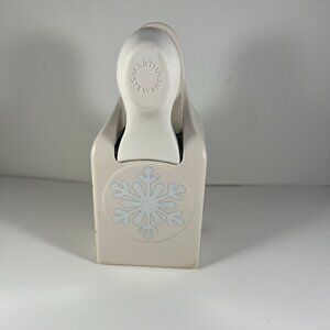 Martha Stewart Snowflake Paper Punch For Crafting & Scrapbooking - White Plastic